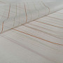 Voile-Vorhang grün-kupferfarbene Streifen