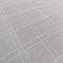 Voile-Vorhang weiß kariert mit cremefarbenem Faden