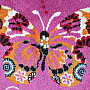Kinderteppich MONDO 114 Schmetterlinge - rosa