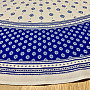 Runde Tischdecke - blaue Folklore Ø 175 cm