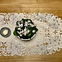 Bestickte Weihnachtstischdecke Silver Star