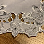 Bestickte Weihnachtstischdecke Silver Star