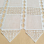 Luxuriöser bestickter Vorhang GERSTER auf Buntglas 11756/030/0010 creme