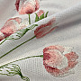 Bestickte Tischdecke und ovale bestickte TULPEN