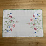 Bestickte Tischdecke und Schal WIESENBLUMEN
