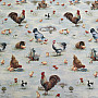 Gobelin-Tischdecke und Schal BACKYARD HEN