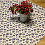 MONTANA PURPLE BLUE FLOWERS Tischdecke und Schal
