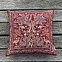 Gobelin-Kissenbezug WILLIAM MORRIS burgunderrot