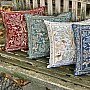 Gobelin-Kissenbezug WILLIAM MORRIS burgunderrot