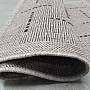 Teppich Bouclé FLOORLUX 20008 Linien silber-schwarz