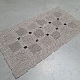 Teppich Bouclé FLOORLUX 20079/04 Punkte silber-schwarz