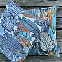 Gobelin-Kissenbezug SAFIA BLUE