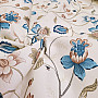 Dekorationsstoff DAKOTA BLUE KLEINE BLUMEN