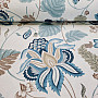 Dekorationsstoff MONTANA 48 BLAU GROSSE BLUMEN