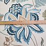 Dekorationsstoff MONTANA 48 BLAU GROSSE BLUMEN