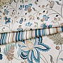 Dekorationsstoff MONTANA 48 BLAU GROSSE BLUMEN