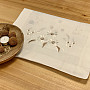 Bestickte Tischdecke und Schal DAISIES BROWN