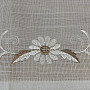 Bestickte Tischdecke und Schal DAISIES BROWN
