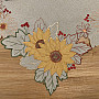 Bestickte Tischdecke SONNENBLUME