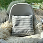 Dekorativer Kissenbezug TREBOL STRIPES GREY
