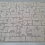 Stück Teppich BOHO Geometrie