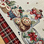 Gobelin-Tischdecke und Schal Weihnachtsplätzchen