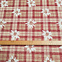 Luxuriöser Dekostoff FLOWERS AND DIAMONDS rot