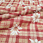 Luxuriöser Dekostoff FLOWERS AND DIAMONDS rot