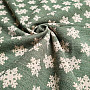 Luxuriöser Dekorationsstoff FLAKES GREEN