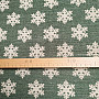 Luxuriöser Dekorationsstoff FLAKES GREEN
