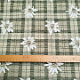 Luxuriöser Dekostoff FLOWERS AND DIAMONDS grün