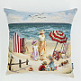 Gobelin-Kissenbezug KINDER AM STRAND