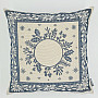 Weihnachts-Gobelinbezug FOLK CHRISTMAS 2 blau