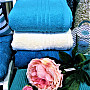 Luxus Handtuch und Badetuch MADISON 385 dunkelblau