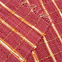 Teppich aus Baumwolle KARO red