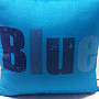 Dekorativer Kissenbezug in den Farben Blau