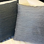 Chenille-Kissenbezug ELIA blau-grau