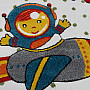 Kinderteppich Stückware ASTRONAUT