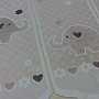 Jacquard-Kindergardine ELEFANTEN II.