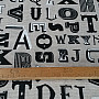 Dekorationsstoff TYPE Buchstaben