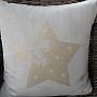 Weihnachten-Dekokissen STAR gold