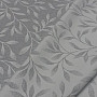 Dekostoffe jacquard NIGHT LEAFS Grau