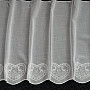 Bestickter Vorhang für Buntglasfenster 11661 weiß