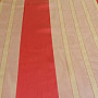 Voile-Gardine orange-gold mit roten streifen