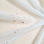 Moderne bestickte Gardine GERSTER 11545 white - coral