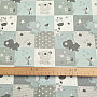 Baumwollstoff BABY ZOO blau