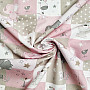 Baumwollstoff BABY ZOO rosa