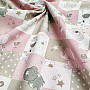 Baumwollstoff BABY ZOO rosa