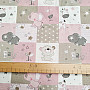 Baumwollstoff BABY ZOO rosa
