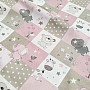 Baumwollstoff BABY ZOO rosa